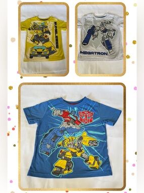 Transformers T-Shirts Bundle (3) 4T